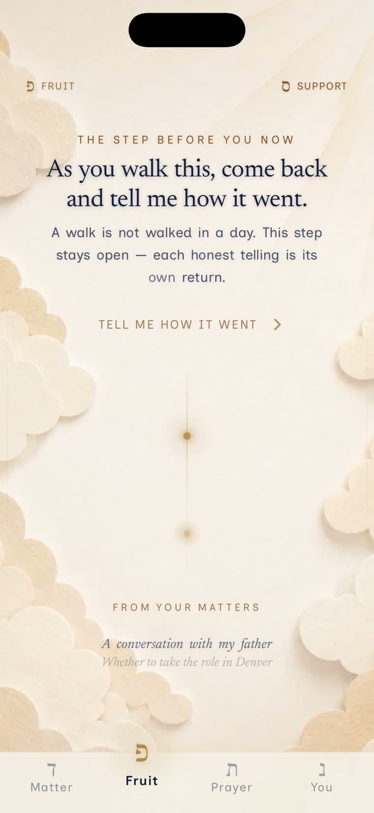 Before God — the return