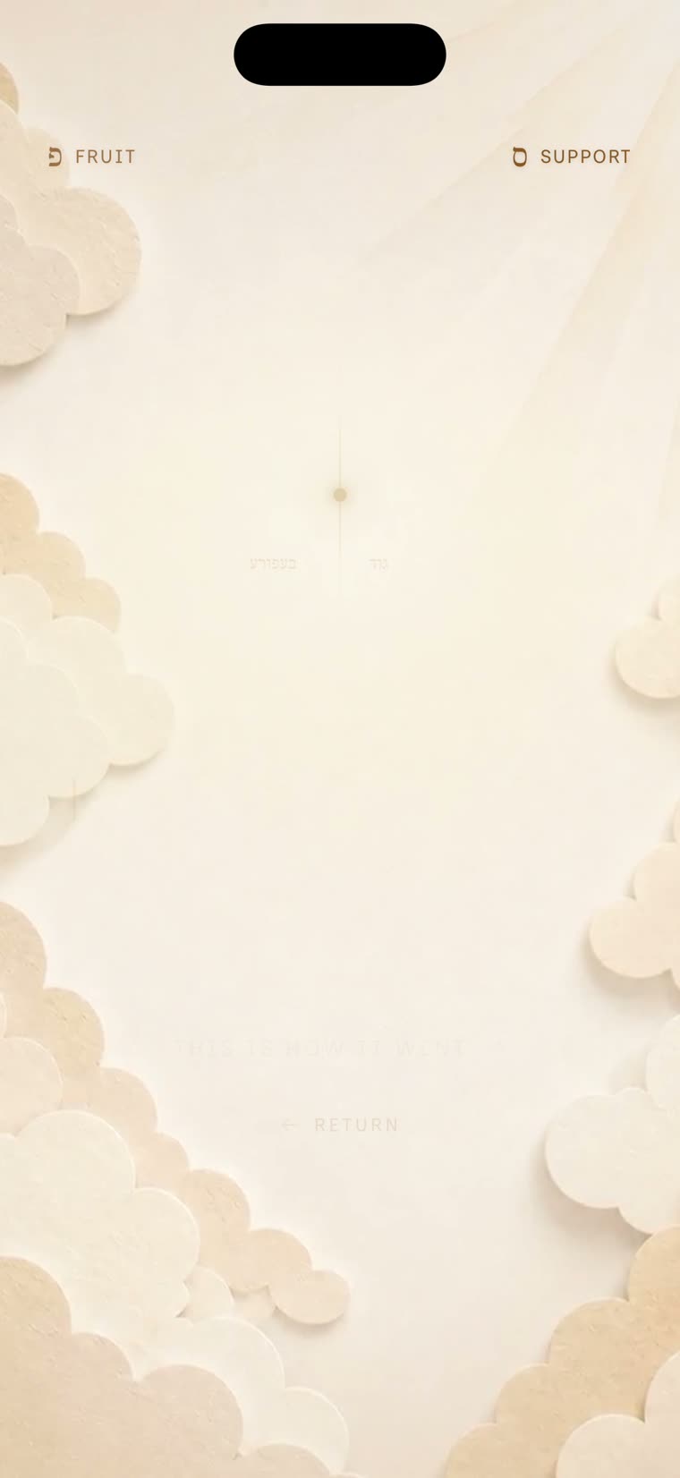 Before God — the walk begins